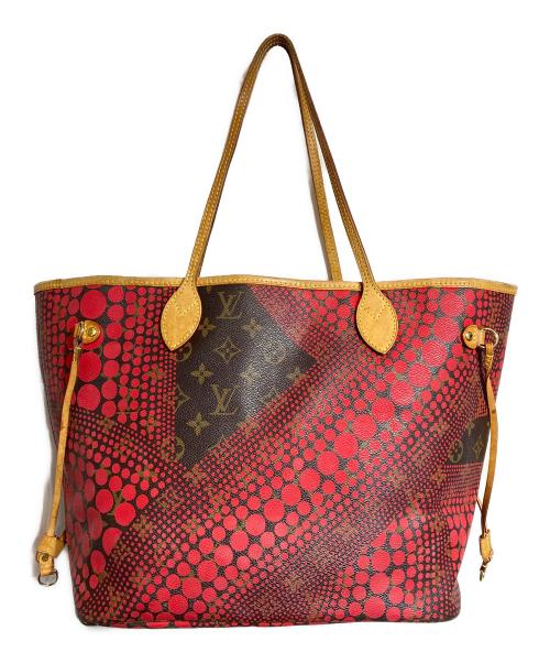 LOUIS VUITTON（ルイ ヴィトン）LOUIS VUITTON (ルイ ヴィトン) ヤヨイ・クサマ モノグラム・ウェーブ・ネヴァーフル MM ブラウン×レッドの古着・服飾アイテム