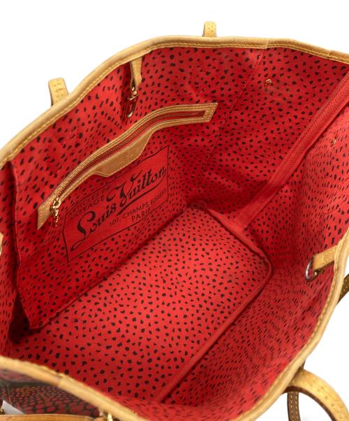 LOUIS VUITTON（ルイ ヴィトン）LOUIS VUITTON (ルイ ヴィトン) ヤヨイ・クサマ モノグラム・ウェーブ・ネヴァーフル MM ブラウン×レッドの古着・服飾アイテム