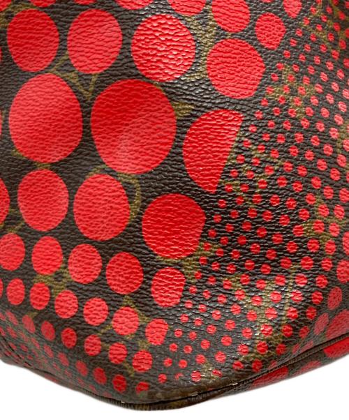 LOUIS VUITTON（ルイ ヴィトン）LOUIS VUITTON (ルイ ヴィトン) ヤヨイ・クサマ モノグラム・ウェーブ・ネヴァーフル MM ブラウン×レッドの古着・服飾アイテム