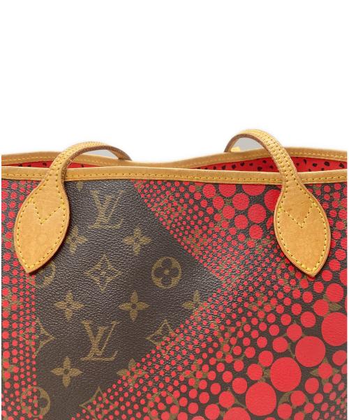 LOUIS VUITTON（ルイ ヴィトン）LOUIS VUITTON (ルイ ヴィトン) ヤヨイ・クサマ モノグラム・ウェーブ・ネヴァーフル MM ブラウン×レッドの古着・服飾アイテム