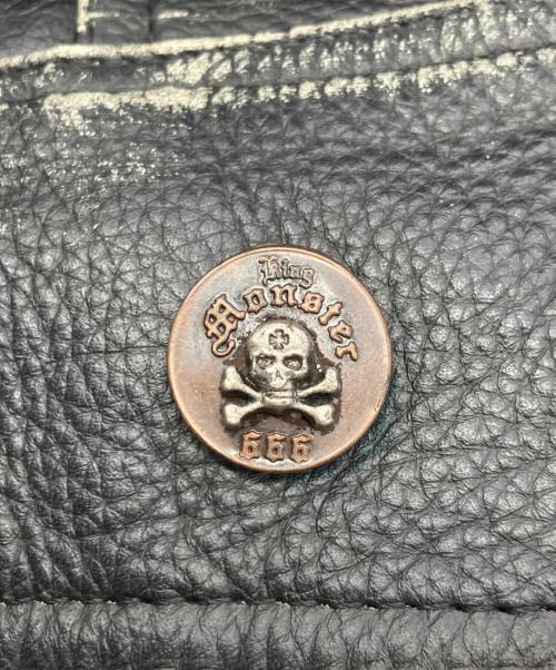 La Marca del Diablo（-）La Marca del Diablo  (-) スタッズレザージャケット ブラック サイズ:Lの古着・服飾アイテム