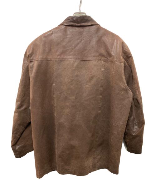CRUZE（-）CRUZE (-) レザージャケット ブラウン サイズ:Lの古着・服飾アイテム