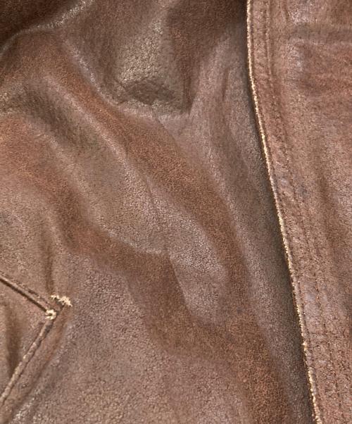 CRUZE（-）CRUZE (-) レザージャケット ブラウン サイズ:Lの古着・服飾アイテム