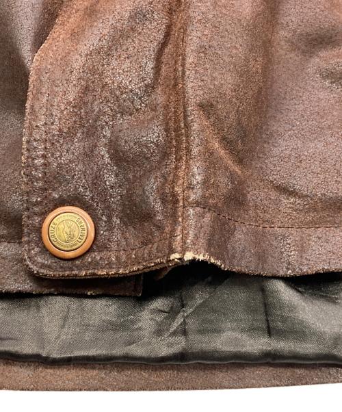 CRUZE（-）CRUZE (-) レザージャケット ブラウン サイズ:Lの古着・服飾アイテム