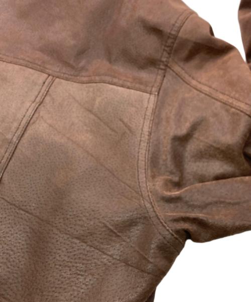 CRUZE（-）CRUZE (-) レザージャケット ブラウン サイズ:Lの古着・服飾アイテム