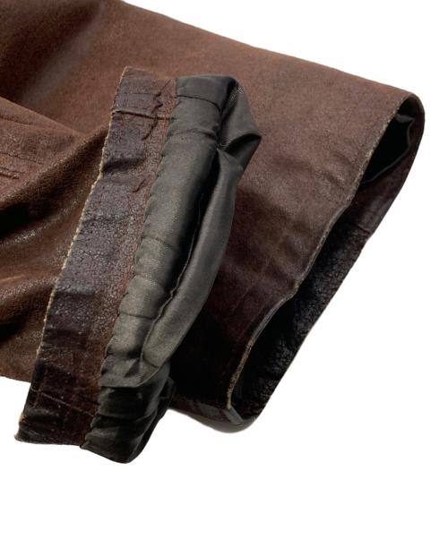 CRUZE（-）CRUZE (-) レザージャケット ブラウン サイズ:Lの古着・服飾アイテム