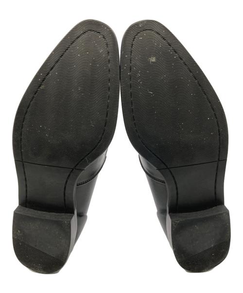 MIHARA YASUHIRO（ミハラヤスヒロ）MIHARA YASUHIRO (ミハラヤスヒロ) 炙り出し ビットローファー ブラック サイズ:24 1/2の古着・服飾アイテム