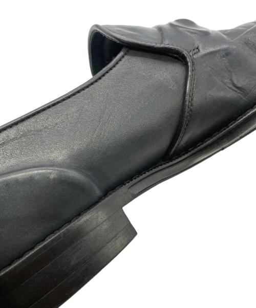 MIHARA YASUHIRO（ミハラヤスヒロ）MIHARA YASUHIRO (ミハラヤスヒロ) 炙り出し ビットローファー ブラック サイズ:24 1/2の古着・服飾アイテム