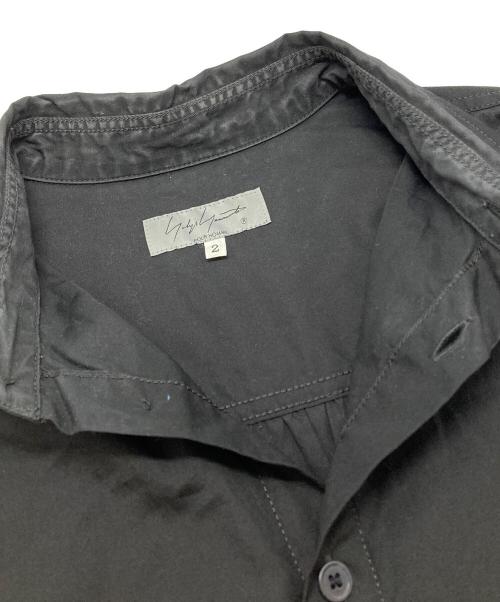 Yohji Yamamoto pour homme（ヨウジヤマモト プールオム）Yohji Yamamoto pour homme (ヨウジヤマモト プールオム) Wポケットロングシャツ ブラック サイズ:2の古着・服飾アイテム