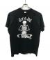 Fashion Victim（ファッションヴィクティム）の古着「GET A JOB スカルプリントTシャツ」｜ブラック
