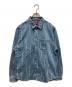 SUPREME（シュプリーム）の古着「Logo Stripe Jacquard Denim Shirt」｜インディゴ