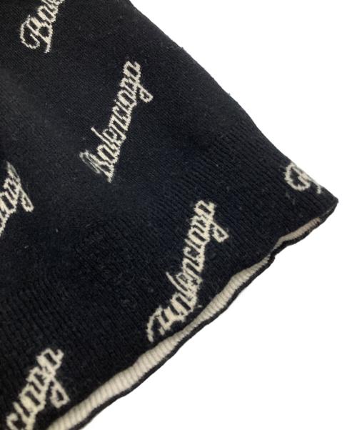 BALENCIAGA（バレンシアガ）BALENCIAGA (バレンシアガ) ALLOVER LOGO KNIT SWEATER ブラック サイズ:XSの古着・服飾アイテム