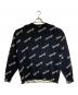 BALENCIAGA（バレンシアガ）の古着「ALLOVER LOGO KNIT SWEATER」｜ブラック