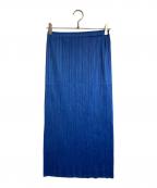 PLEATS PLEASEプリーツプリーズ）の古着「プリーツスカート」｜ブルー