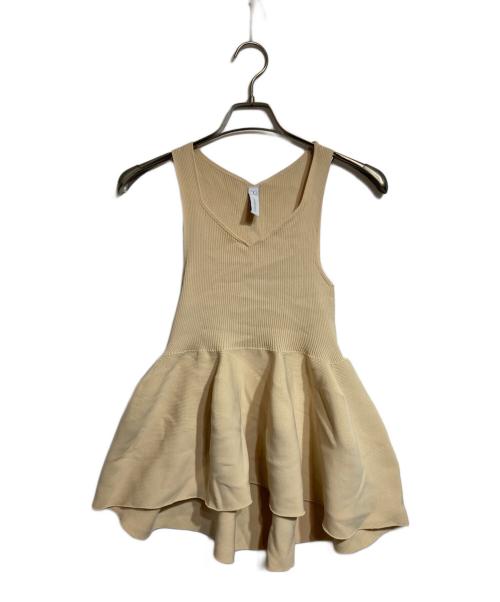 CFCL（シーエフシーエル）CFCL (シーエフシーエル) POTTERY SLEEVELESS TOP ベージュ サイズ:Freeの古着・服飾アイテム