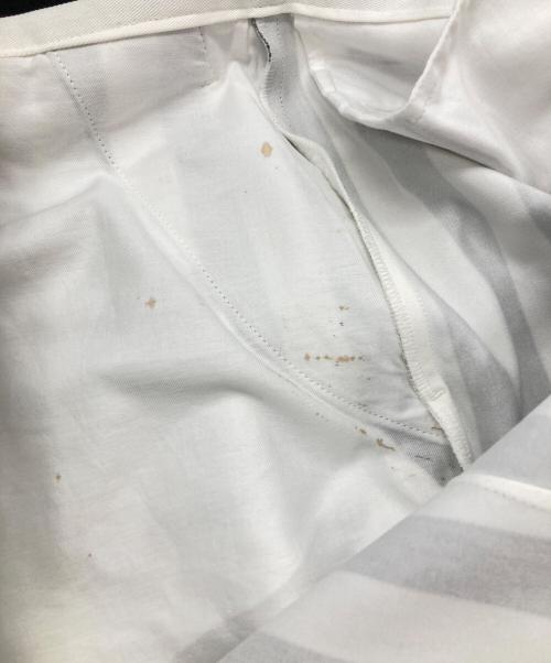 TAO COMME des GARCONS（タオ コムデギャルソン）TAO COMME des GARCONS (タオ コムデギャルソン) ストライプジャンパースカート ホワイト×ブラック サイズ:Sの古着・服飾アイテム