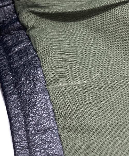 AT-DIRTY（アットダーティ）AT-DIRTY (アットダーティ) JERKIN LEATHER VEST ブラック サイズ:XLの古着・服飾アイテム