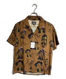 DRESS HIPPY（ドレスヒッピー）の古着「FESTIVAL S/S SHIRT・フェスティバルショートスリーブシャツ」｜ベージュ