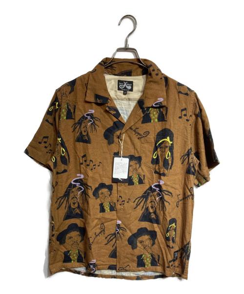 DRESS HIPPY（ドレスヒッピー）DRESS HIPPY (ドレスヒッピー) FESTIVAL S/S SHIRT・フェスティバルショートスリーブシャツ ベージュ サイズ:Sの古着・服飾アイテム