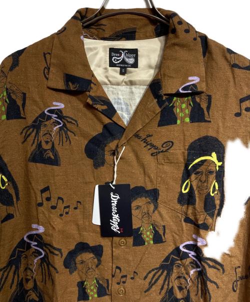 DRESS HIPPY（ドレスヒッピー）DRESS HIPPY (ドレスヒッピー) FESTIVAL S/S SHIRT・フェスティバルショートスリーブシャツ ベージュ サイズ:Sの古着・服飾アイテム