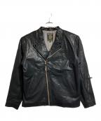 DRESS HIPPYドレスヒッピー）の古着「ライダースジャケット」｜ブラック