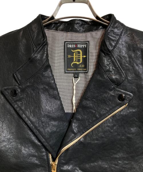 DRESS HIPPY（ドレスヒッピー）DRESS HIPPY (ドレスヒッピー) ライダースジャケット ブラック サイズ:Lの古着・服飾アイテム