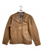 AT-DIRTYアットダーティ）の古着「DH-RIDERS LEATHER  JACKET」｜ブラウン
