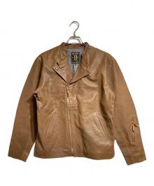 AT-DIRTY（アットダーティ）の古着「DH-RIDERS LEATHER  JACKET」｜ブラウン