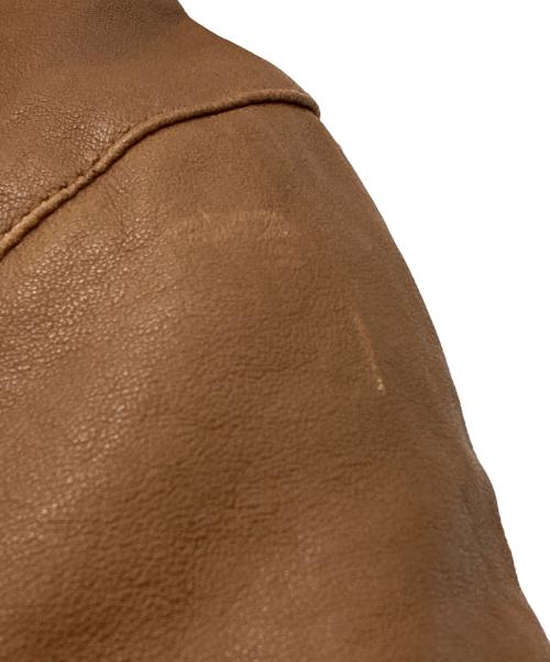 AT-DIRTY（アットダーティ）AT-DIRTY (アットダーティ) DH-RIDERS LEATHER  JACKET ブラウン サイズ:Mの古着・服飾アイテム