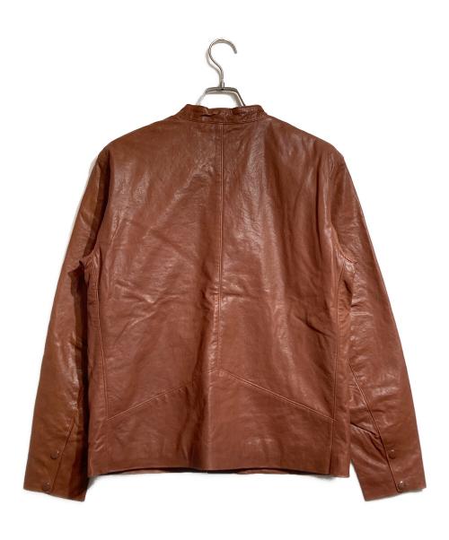 AT-DIRTY（アットダーティ）AT-DIRTY (アットダーティ) DH-RIDERS LEATHER  JACKET ブラウン サイズ:Mの古着・服飾アイテム