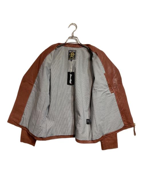 AT-DIRTY（アットダーティ）AT-DIRTY (アットダーティ) DH-RIDERS LEATHER  JACKET ブラウン サイズ:Mの古着・服飾アイテム