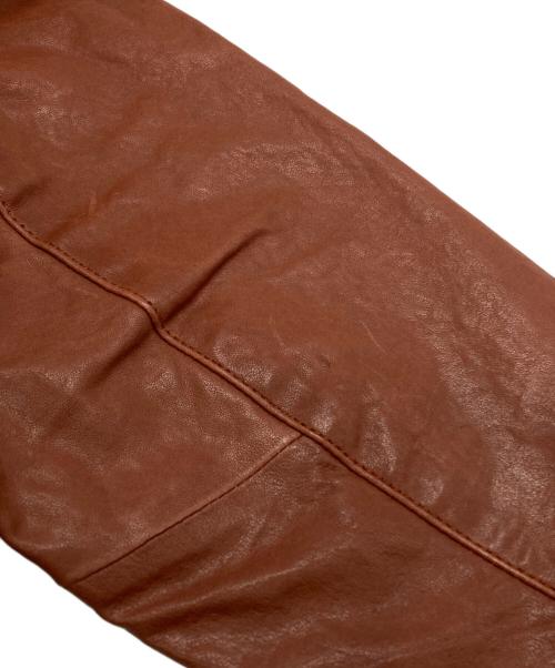 AT-DIRTY（アットダーティ）AT-DIRTY (アットダーティ) DH-RIDERS LEATHER  JACKET ブラウン サイズ:Mの古着・服飾アイテム