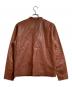 AT-DIRTY (アットダーティ) DH-RIDERS LEATHER  JACKET ブラウン サイズ:M：16000円