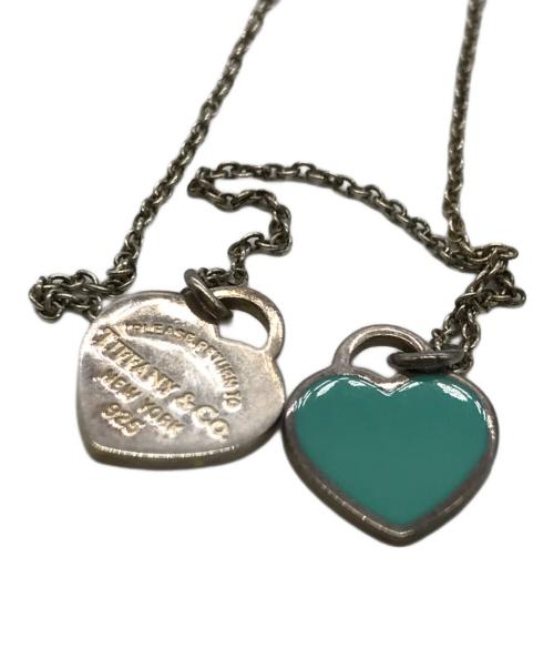 TIFFANY & Co.（ティファニー）Tiffany & Co. (ティファニー) ティファニー ブルーダブル ハート タグ ペンダント シルバー×ブルーの古着・服飾アイテム