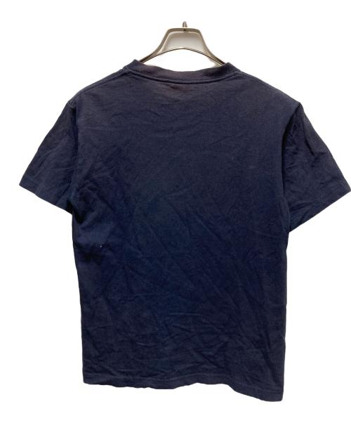 stussy（ステューシー）stussy (ステューシー) フロッキープリントTシャツ ネイビー サイズ:	SIZE Sの古着・服飾アイテム