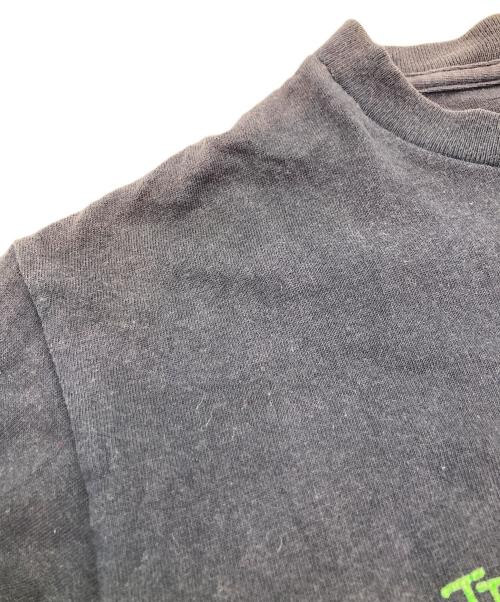 stussy（ステューシー）stussy (ステューシー) フロッキープリントTシャツ ネイビー サイズ:	SIZE Sの古着・服飾アイテム