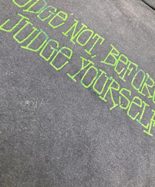 stussy（ステューシー）stussy (ステューシー) フロッキープリントTシャツ ネイビー サイズ:	SIZE Sの古着・服飾アイテム