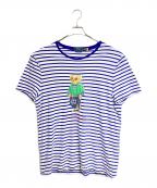 POLO RALPH LAURENポロ・ラルフローレン）の古着「ポロベアボーダーTシャツ」｜ブルー