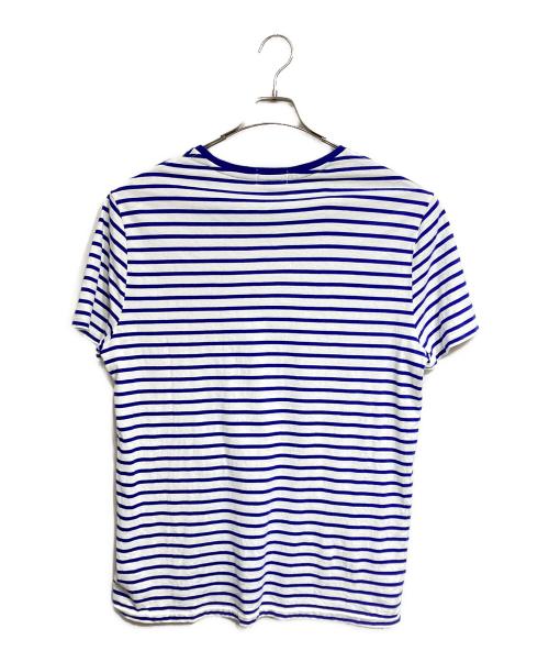 POLO RALPH LAUREN（ポロ・ラルフローレン）POLO RALPH LAUREN (ポロ・ラルフローレン) ポロベアボーダーTシャツ ブルー サイズ:XLの古着・服飾アイテム