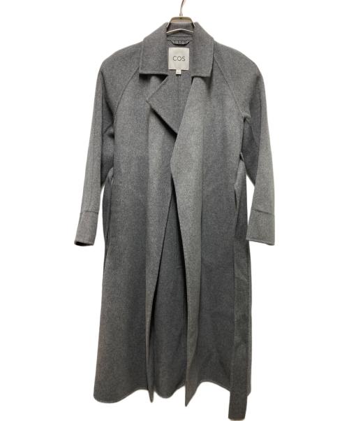 COS（コス）COS (コス) ベルテッドコート グレー サイズ:xxsの古着・服飾アイテム