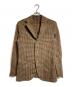 BOGLIOLI（ボリオリ）の古着「千鳥柄テーラードジャケット」｜ブラウン