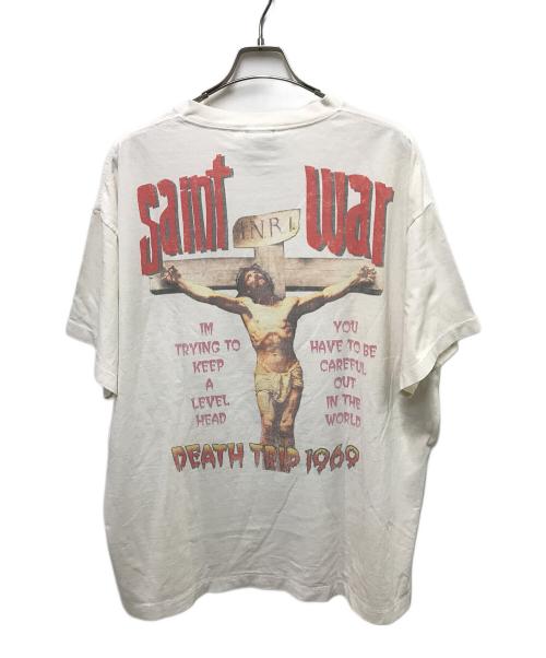 SAINT MICHAEL（セントマイケル）SAINT MICHAEL (セントマイケル) SAINT WAR SS TEE ホワイト サイズ:XXLの古着・服飾アイテム