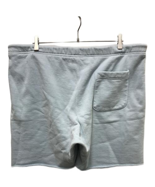 SAINT MICHAEL（セントマイケル）SAINT MICHAEL (セントマイケル) RIBON SAINT SWEAT SHORTS ブルー サイズ:Lの古着・服飾アイテム