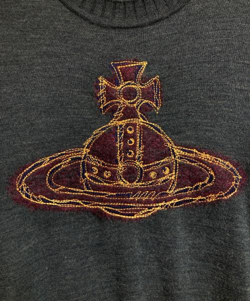 Vivienne Westwood man（ヴィヴィアン ウェストウッド マン）Vivienne Westwood man (ヴィヴィアン ウェストウッド マン) ROUGHLY STITCHED ORB KNIT グリーン サイズ:48の古着・服飾アイテム