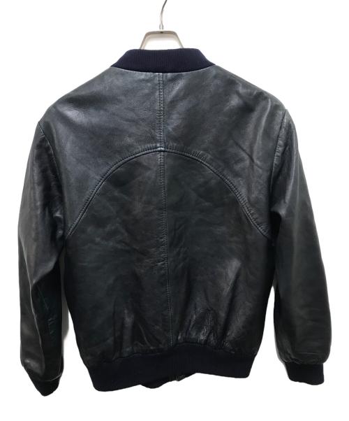 USED（ユーズド）USED (ユーズド) レザーブルゾン ネイビー サイズ:-の古着・服飾アイテム