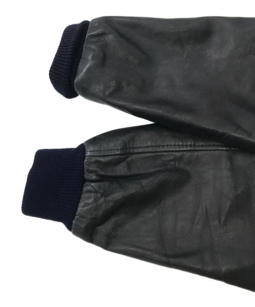 USED（ユーズド）USED (ユーズド) レザーブルゾン ネイビー サイズ:-の古着・服飾アイテム