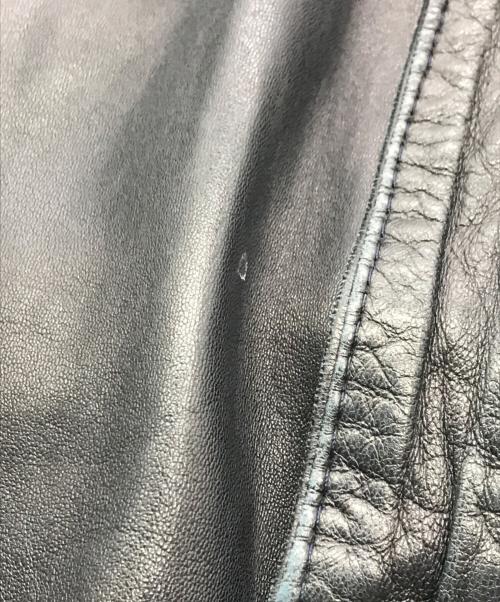USED（ユーズド）USED (ユーズド) レザーブルゾン ネイビー サイズ:-の古着・服飾アイテム