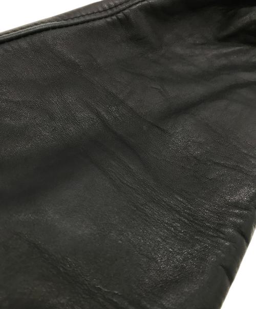 USED（ユーズド）USED (ユーズド) レザーブルゾン ネイビー サイズ:-の古着・服飾アイテム