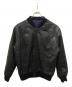 USED（ユーズド）の古着「レザーブルゾン」｜ネイビー
