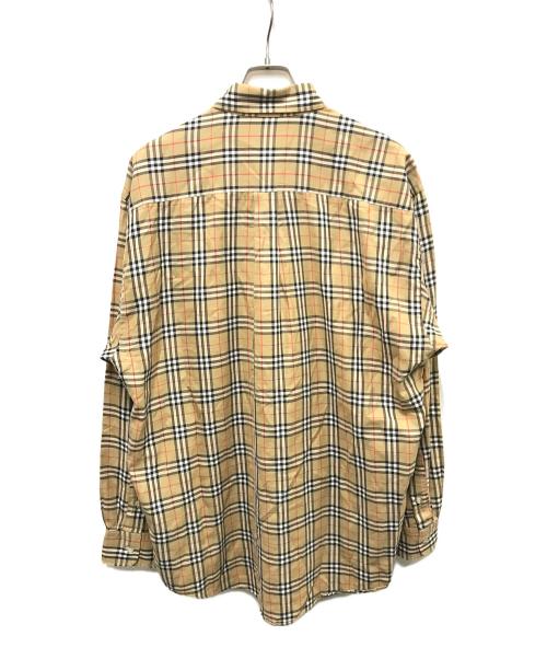 BURBERRY LONDON（バーバリーロンドン）BURBERRY LONDON (バーバリーロンドン) ノバチェックシャツ ブラウン サイズ:Lの古着・服飾アイテム